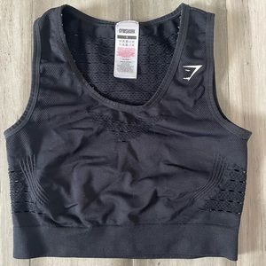 Black gym shark top size small